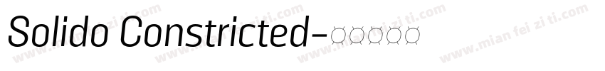 Solido Constricted字体转换